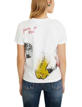 Camiseta Desigual OK Mickey Blanco Mujer