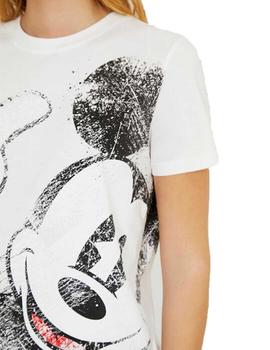 Camiseta Desigual OK Mickey Blanco Mujer