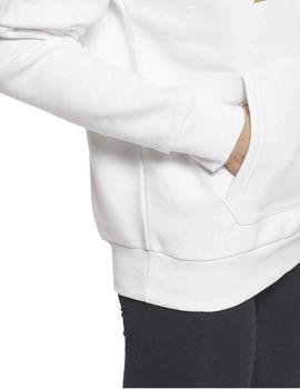 Sudadera Reebok RI BL Fleece Blanco Mujer