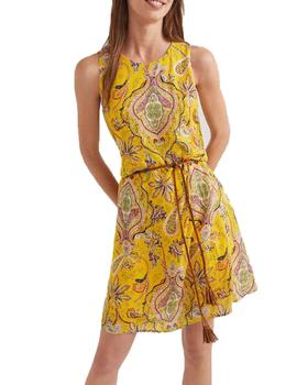 Vestido Desigual Adriana Amarillo Mujer