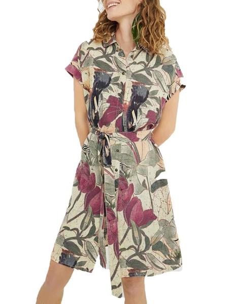 Vestido Desigual Etnican Multicolor Mujer