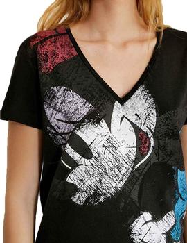 Camiseta Desigual Minnie Azul Mujer