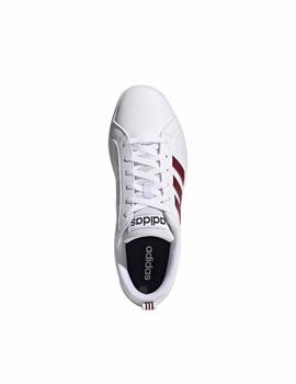 Zapatillas Adidas VS Pace Blanco/Granate Hombre