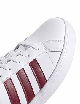 Zapatillas Adidas VS Pace Blanco/Granate Hombre