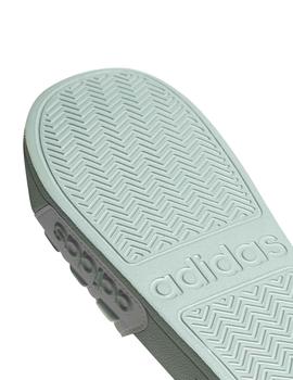 Chanclas Adidas Adilette Shower Verde/Blanco Mujer