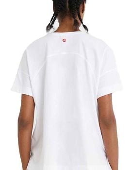 Camiseta Desigual Oversize Galatic Now Blanc Mujer