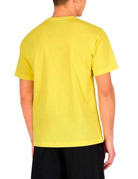 Camiseta Champion Logo cuadrado Amarillo Hombre