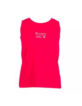 Camiseta Champion Tank Top Fucsia Niña