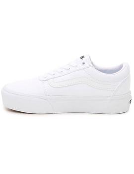 Zapatillas Vans Ward Platform Canvas Blanco Mujer