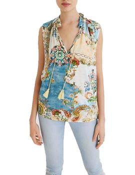 Blusa Desigual Satiri Multicolor Mujer