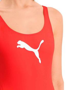 Bañador Puma Swimsuit Rojo Mujer