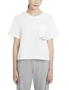 Camiseta Nike Sportswear Swoosh Blanco Mujer