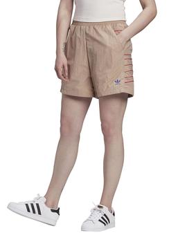 Pantalon corto Adidas LRG Logo Tostado Mujer