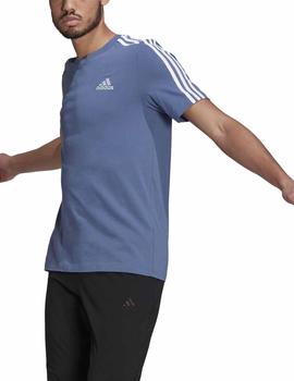 Camiseta Adidas M 3S SJ Azul Hombre