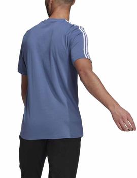 Camiseta Adidas M 3S SJ Azul Hombre