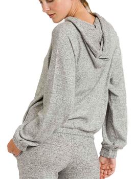 Sudadera Naf Naf Winona Gris Mujer