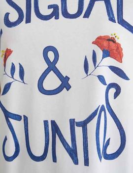 Camiseta Desigual Desiguales - Juntos Blanco Mujer