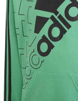 Sudadera Adidas Logo HD Verde/Negro Niño