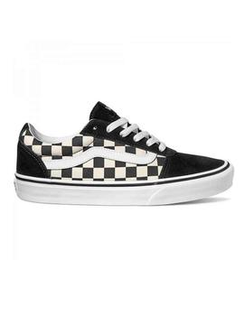 Zapatillas Vans Checker Negro/Blanco Canvas/Suede