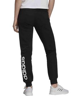Pantalon Adidas W LIN FL Negro/Blanco Mujer