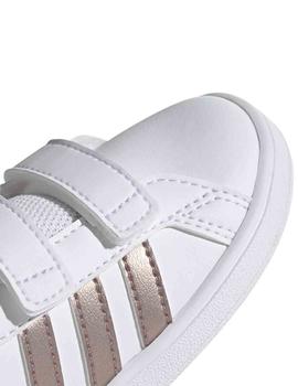 Zapatillas Adidas Grand Court I Blanco/Cobre