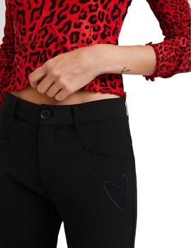 Pantalon Desigual Coruña Negro Mujer