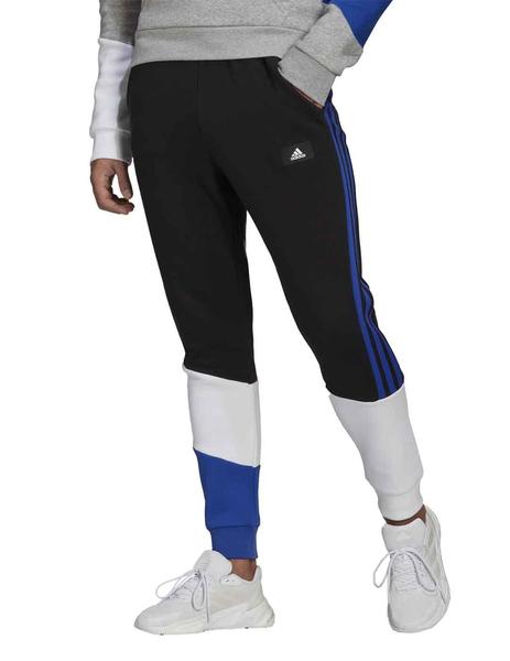 Pantalon Adidas M FI Negro/Azul/Bco Hombre