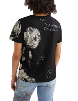 Camiseta Desigual Mickey MC Blanco Mujer