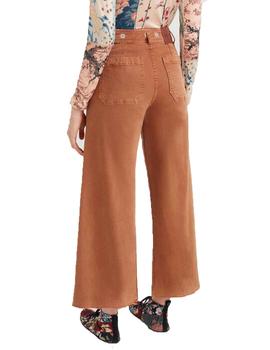 Pantalon Desigual Noak Castaño Mujer