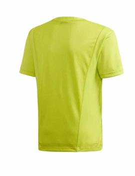 Camiseta Adidas TR LIN Niño Verde Fluor