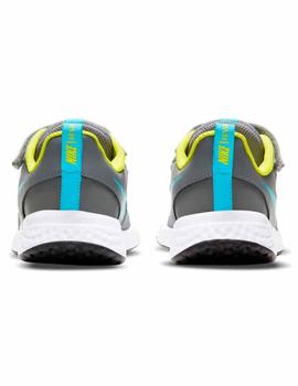 Zapatillas Nike Revolution 5 Gris/Turquesa