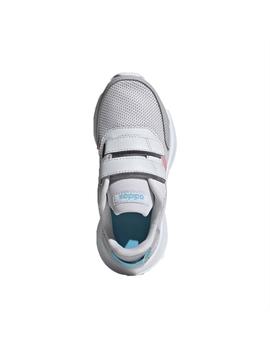 Zapatillas Adidas Tensaur Run C Gris/Ros Para Niña