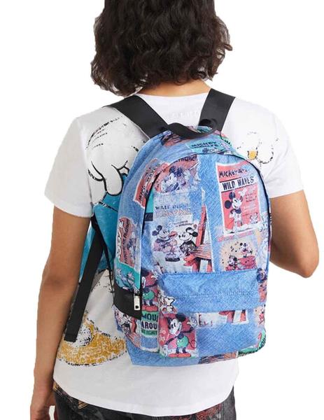 Mochila Mickey Foldes Pl Comic Multicolor