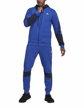 Chandal Adidas MTS Cot Fleece Azul/Negro Hombre