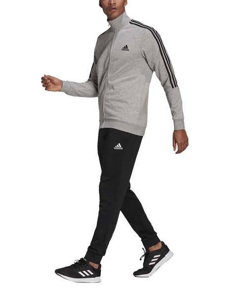 Chandal Adidas 3S TT Gris/Negro Hombre