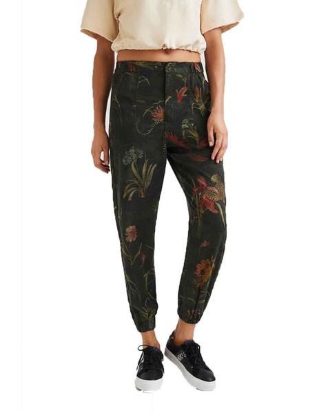 Pantalon Camotiger Verde oliva Mujer