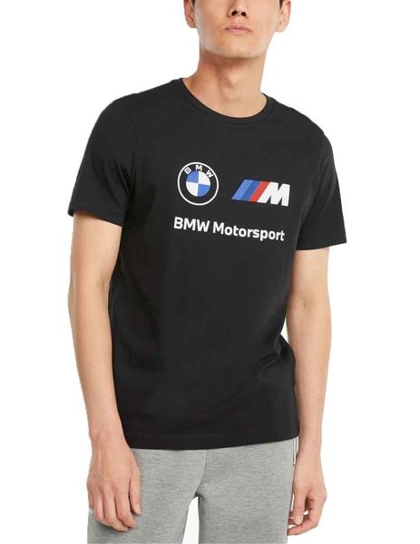 Personal patrocinador cemento Camiseta Puma BMW MMS ESS Logo Negro Hombre