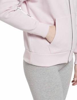 Chaqueta Reebok Piping Pack Full Zip Rosa Mujer