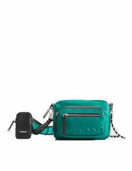 Bolso Desigual Emb Half Cambridge Mini Verde Mujer