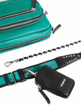 Bolso Desigual Emb Half Cambridge Mini Verde Mujer