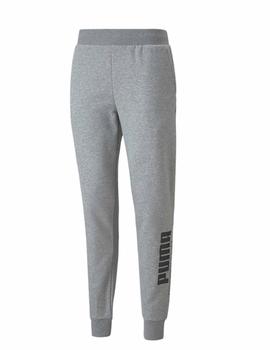 Pantalon Puma Power Logo Gris/Negro Hombre