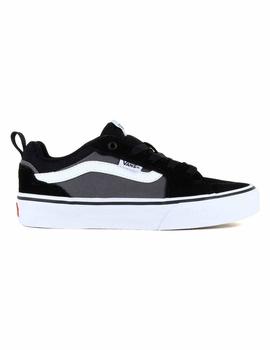 Zapatillas Vans Youth Filmore Gris/Negro suede/can