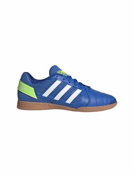 Zapatillas Adidas Top Sala J Azul/Blanco/Verde