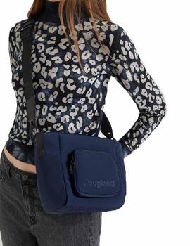 Bolso Desigual Logging Amber Azul Mujer