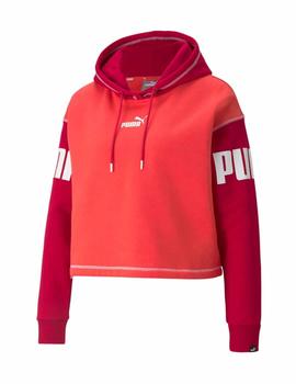 Sudadera Puma Power Hoodie Rosa Mujer