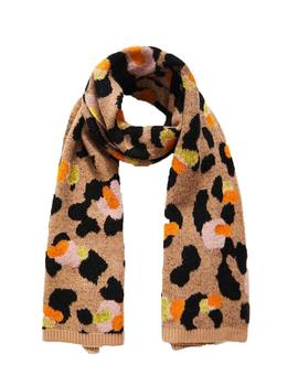 Bufanda Desigual Leopard Camel Mujer