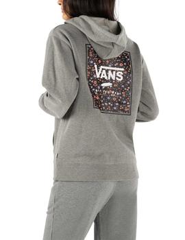 Sudadera Vans WM Boxed In Rosy BF Gris Mujer
