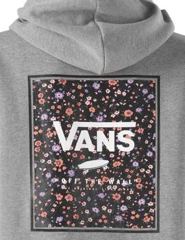 Sudadera Vans WM Boxed In Rosy BF Gris Mujer