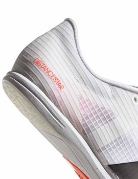 Zapatilla Clavos Adidas Distancestar Blanco