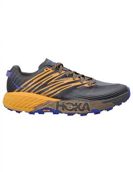 Zapatillas Hoka Speedgoat 4 Gris/Mostaza Hombre